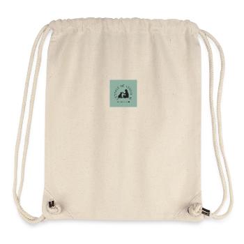 Logo - Sac à cordon recyclé Stanley/Stella - blanc naturel - Devant