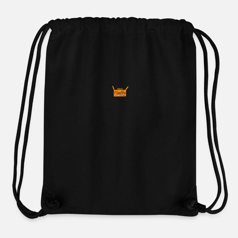 Ein flauschiges Katzen-Logo - Stanley/Stella recycelter Gym Bag - Schwarz