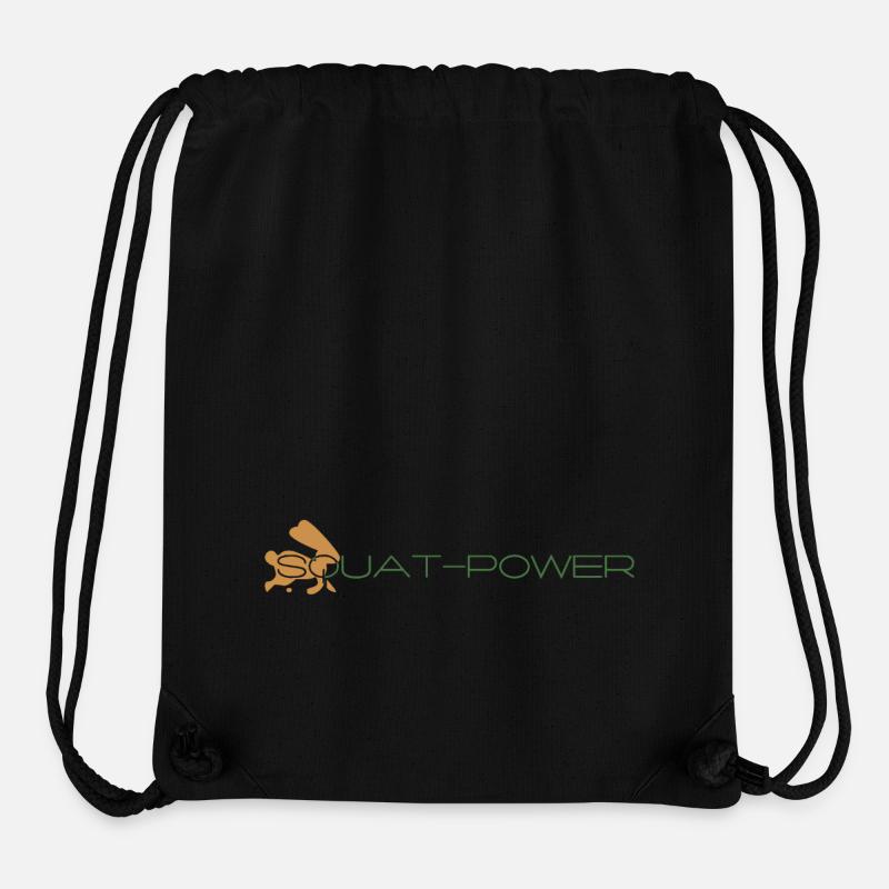 Squat Power 04 - Stanley/Stella recycelter Gym Bag - Schwarz