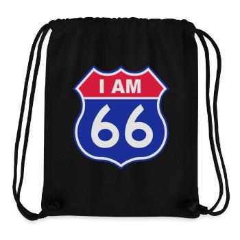 66 birthday - Stanley/Stella recycelter Gym Bag - Schwarz - Vorne