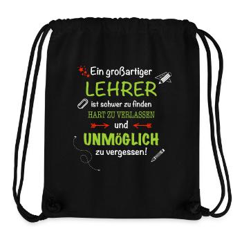 Ein großartiger Lehrer... - Stanley/Stella recycelter Gym Bag - Schwarz - Vorne