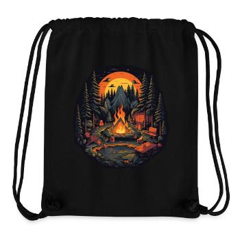Cozy Campfire - Stanley/Stella recycelter Gym Bag - Schwarz - Vorne