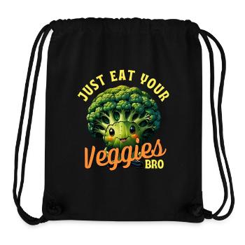 Eat veggies buddy! - Stanley/Stella Recycled Gym Bag - black - Front