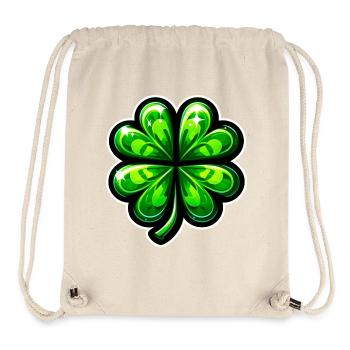 Four-leaf clover - Stanley/Stella Recycled Gym Bag - natural - Front