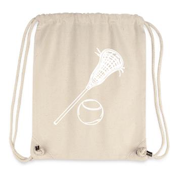 Lacrosse Sketch - Stanley/Stella Recycled Gym Bag - natural - Front