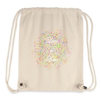 Love is Love - Stanley/Stella Recycled Gym Bag - natural - Front