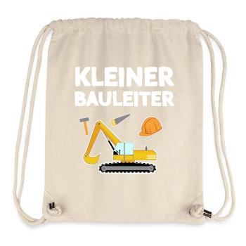 Petit Superviseur de Construction Enfants Design - Sac à cordon recyclé Stanley/Stella - blanc naturel - Devant