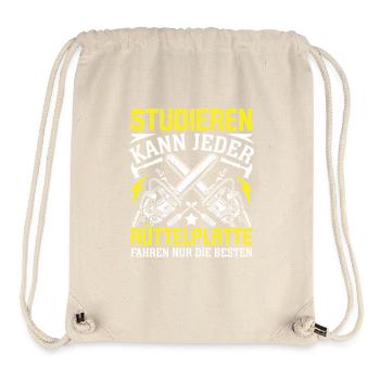 Tout le monde peut étudier - Sac à cordon recyclé Stanley/Stella - blanc naturel - Devant