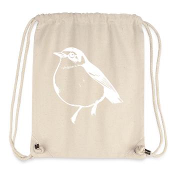 Vogel weiß - Stanley/Stella recycelter Gym Bag - Naturweiß - Vorne