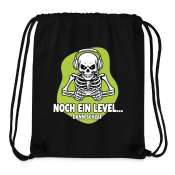 Gamer Skelett Noch Ein Level - Stanley/Stella recycelter Gym Bag - Schwarz - Vorne