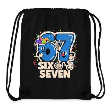 67 Six Seven 6-7 Karneval Kostüm Italien Lustig - Stanley/Stella recycelter Gym Bag - Schwarz - Vorne