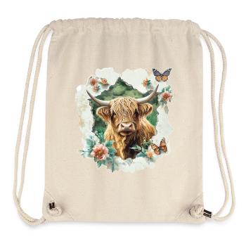 Highland cattle - Stanley/Stella Recycled Gym Bag - natural - Front