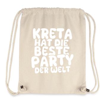 Feiern Kreta - Stanley/Stella recycelter Gym Bag - Naturweiß - Vorne