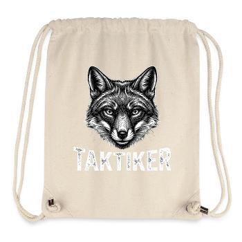 Taktiker – Schlauer Fuchs - Stanley/Stella recycelter Gym Bag - Naturweiß - Vorne