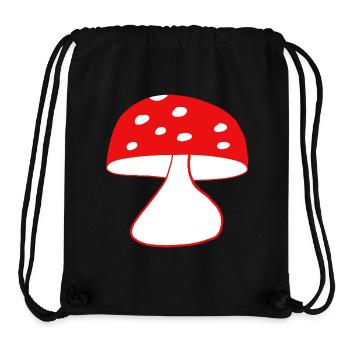 Red fly agaric mushrooms - Stanley/Stella Recycled Gym Bag - black - Front