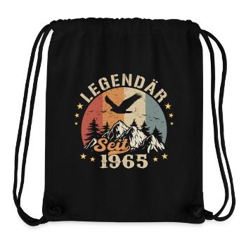 Legendary Since 1965 Vintage Vintage Birthday - Stanley/Stella Recycled Gym Bag - black - Front