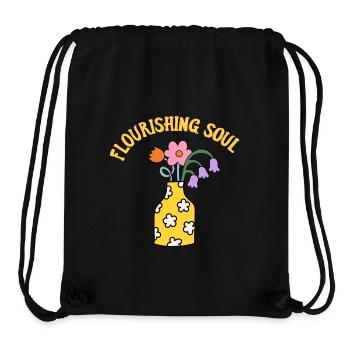 Flourishing Soul - Aufblühende Seele - Erwachen - Stanley/Stella recycelter Gym Bag - Schwarz - Vorne