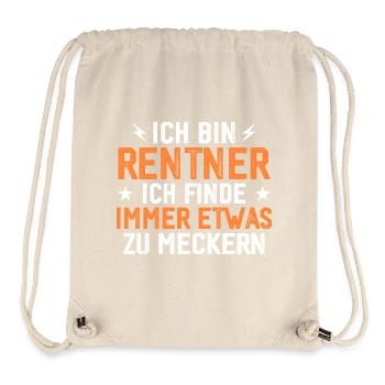 Rentner immer etwas zu meckern lustig - Stanley/Stella recycelter Gym Bag - Naturweiß - Vorne