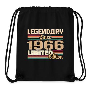1966 Vintage 1966 Birthday Born In 1966 - Stanley/Stella Recycled Gym Bag - black - Front