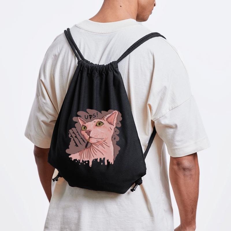 Sphynx cat with cigarette Stanley/Stella Recycled Gym Bag