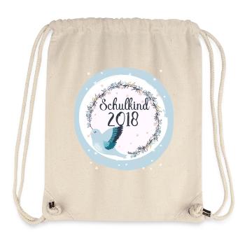 Schoolchild 2018 schooling bird girl - Stanley/Stella Recycled Gym Bag - natural - Front