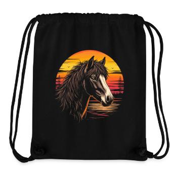 Shetty Shetlandpony Retro - Stanley/Stella recycelter Gym Bag - Schwarz - Vorne