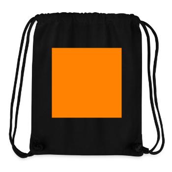Quadrat orange - Stanley/Stella recycelter Gym Bag - Schwarz - Vorne