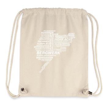 Nordschleife White Wordcloud Shirt - Stanley/Stella recycelter Gym Bag - Naturweiß - Vorne