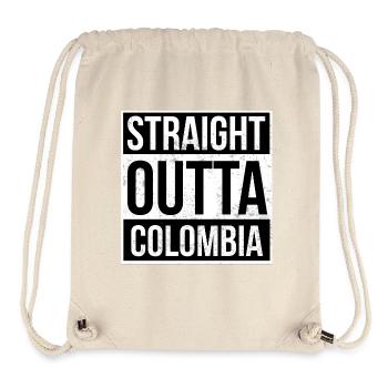 Straight Outta Colombia! - Stanley/Stella recycelter Gym Bag - Naturweiß - Vorne
