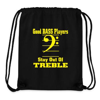 bass player - Stanley/Stella Recycled Gym Bag - black - Front