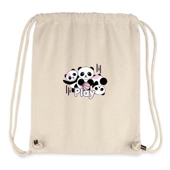 Play Panda - Stanley/Stella recycelter Gym Bag - Naturweiß - Vorne