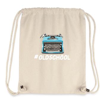 machine à écrire oldschool - Sac à cordon recyclé Stanley/Stella - blanc naturel - Devant