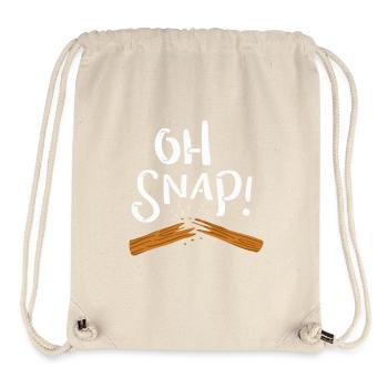 Oh snap! Durchgebrochen - Stanley/Stella recycelter Gym Bag - Naturweiß - Vorne
