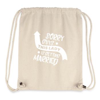 Hochzeit - zukünftige Braut - Stanley/Stella recycelter Gym Bag - Naturweiß - Vorne