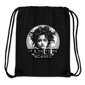 Es ist in Ordnung, Angst zu haben - Psychische Gesundheit - Stanley/Stella recycelter Gym Bag - Schwarz - Vorne