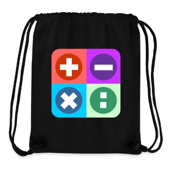 Logo mit vier Emblemen Farbe berechnen - Stanley/Stella recycelter Gym Bag - Schwarz - Vorne