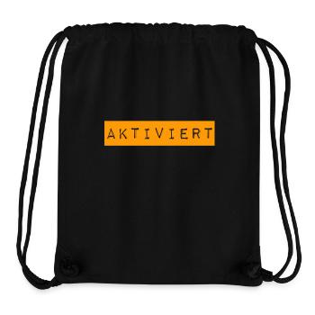 ich bin aktiviert - Stanley/Stella recycelter Gym Bag - Schwarz - Vorne
