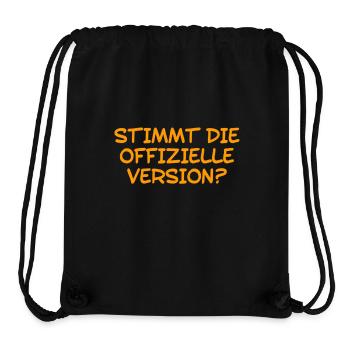 ob das wohl stimmt? - Stanley/Stella recycelter Gym Bag - Schwarz - Vorne