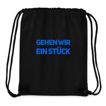 Lust auf einen Spaziergang? - Stanley/Stella recycelter Gym Bag - Schwarz - Vorne