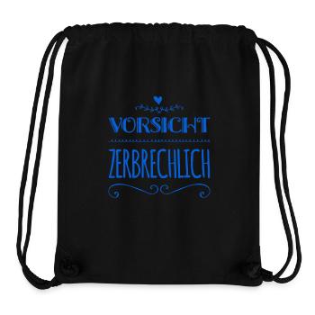 ich könnte zerbrechen - Stanley/Stella recycelter Gym Bag - Schwarz - Vorne