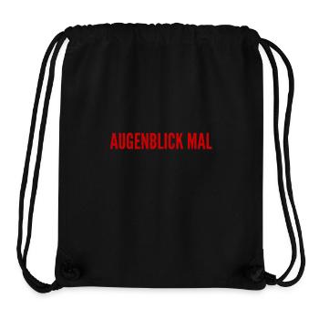 warte noch kurz - Stanley/Stella recycelter Gym Bag - Schwarz - Vorne