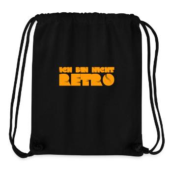 keine Lust auf retro - Stanley/Stella recycelter Gym Bag - Schwarz - Vorne