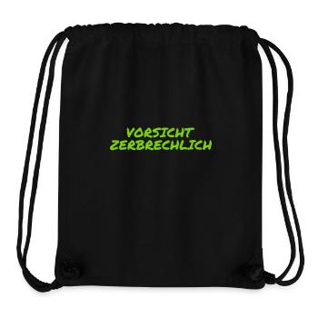 ich bin zerbrechlich - Stanley/Stella recycelter Gym Bag - Schwarz - Vorne