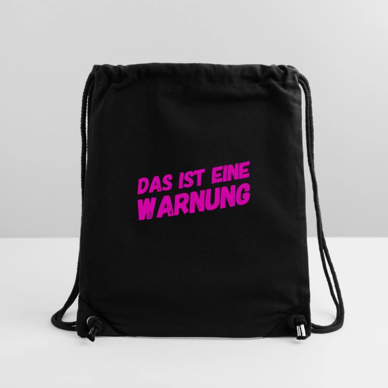 vor dir steht eine Warnung Stanley/Stella recycelter Gym Bag