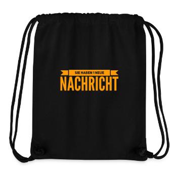 es gibt Post - Stanley/Stella recycelter Gym Bag - Schwarz - Vorne
