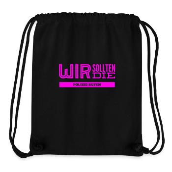 lass uns die Cops rufen - Stanley/Stella recycelter Gym Bag - Schwarz - Vorne