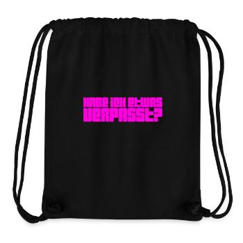 Wurde etwas verpasst? - Stanley/Stella recycelter Gym Bag - Schwarz - Vorne