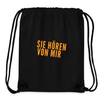ich melde mich bald - Stanley/Stella recycelter Gym Bag - Schwarz - Vorne