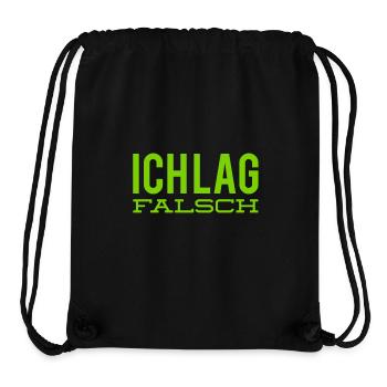 ich lag falsch - Stanley/Stella recycelter Gym Bag - Schwarz - Vorne