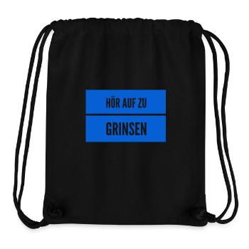 lass das grinsen - Stanley/Stella recycelter Gym Bag - Schwarz - Vorne